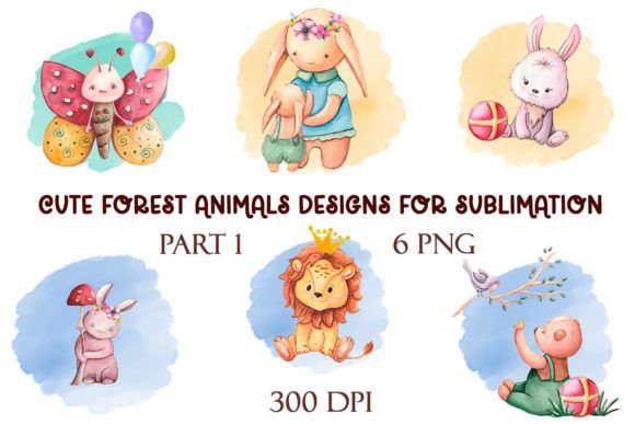 Download Cute Forest Animals Designs Sublimation - Sublimation Collection
