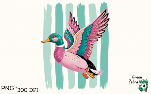 Download Preppy Duck Stripe PNG, Coastal Summer - Duck Collection