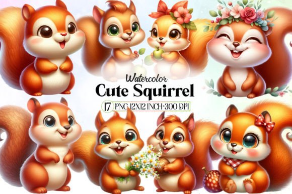 Download Cute Squirrel Sublimation Clipart - Sublimation Collection