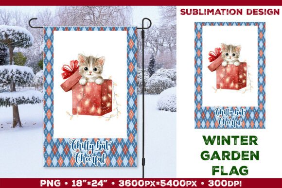 Download Christmas Garden Flag Sublimation Design - Sublimation Collection