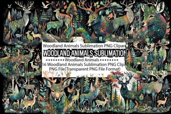Download Woodland Animals Sublimation Bundle - Sublimation Collection
