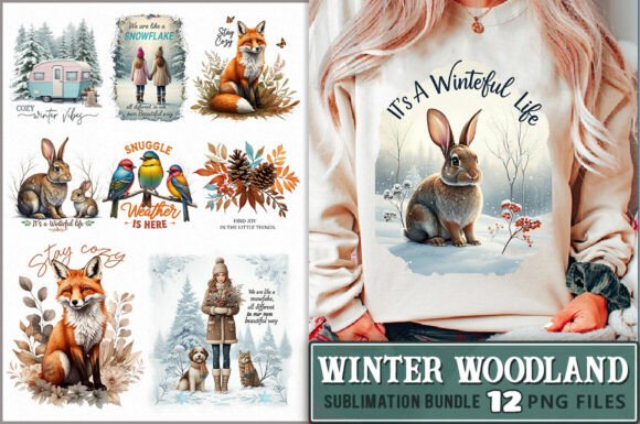 Download Winter Woodland PNG Sublimation Bundle - Sublimation Collection