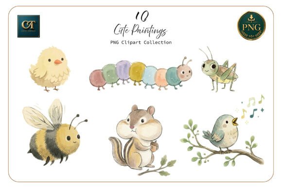Download Cute Watercolor Animal Clipart Set - Cute watercolor animal Collection