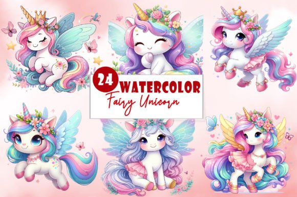 Download Cute Fairy Unicorn Sublimation Clipart - Sublimation Collection