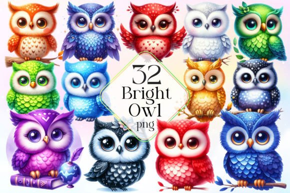 Download Bright Owl Sublimation Clipart PNG - Sublimation Collection