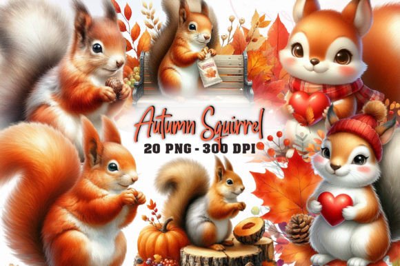 Download Autumn Squirrel Sublimation - Sublimation Collection