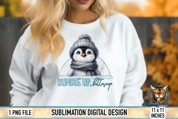 Download Bundle Up Buttercup Penguin Sublimation - Sublimation Collection