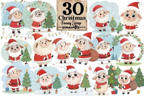 Download Funny Christmas Sheep Sublimation Bundle - Sublimation Collection