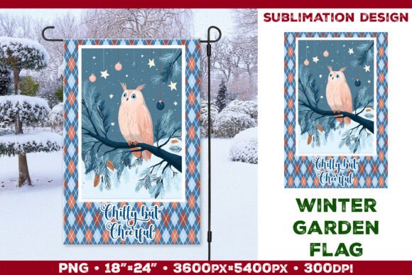 Download Christmas Garden Flag Sublimation Design - Sublimation Collection