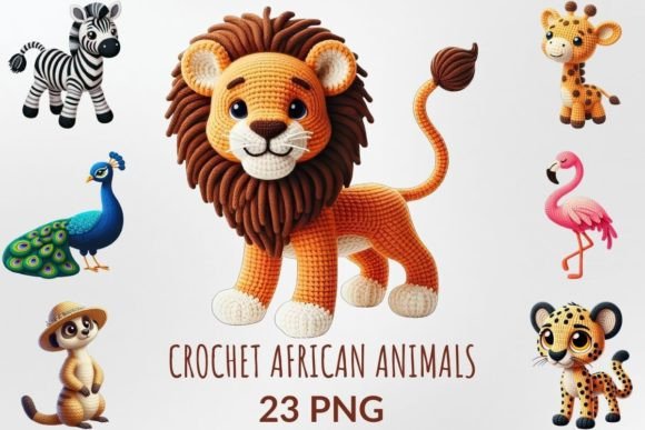 Download Crochet African Animals Sublimation Pack - Sublimation Collection