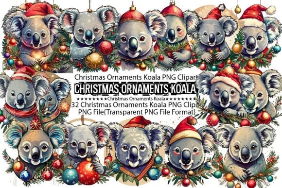 Download Christmas Ornaments Koala Sublimation - Sublimation Collection