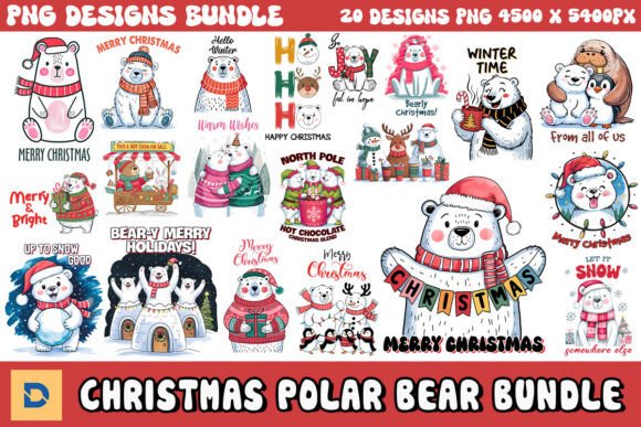 Download Christmas Polar Bear Sublimation Bundle - Sublimation Collection