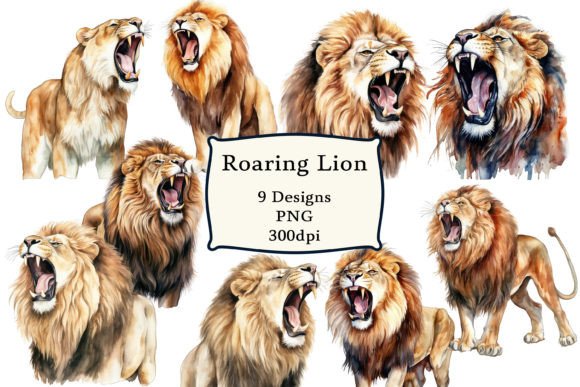 Download Roaring Lion Clipart Sublimation - Sublimation Collection