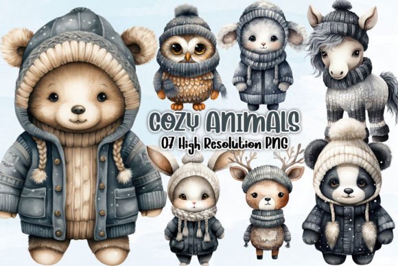 Download Cozy Animals Sublimation Clipart PNG - Sublimation Collection