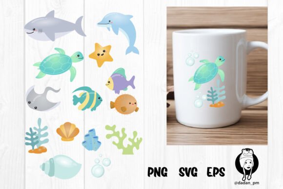 Download Cute Sea Animals Png Sublimation - Sublimation Collection