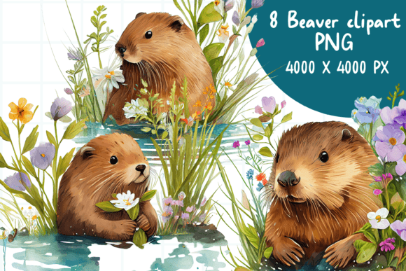 Download Beaver Sublimation Clipart Bundle - Sublimation Collection